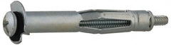 Value Collection - #6 to 32 Screw, 1/8" Diam, 3/4" Long, 1/8 to 1/4" Thick, Sleeve Drywall & Hollow Wall Anchor - 1/8" Drill, Zinc Plated, Steel, Use in Drywall - Strong Tooling