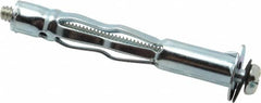 Value Collection - #10 to 24 Screw, 3/16" Diam, 2-1/2" Long, 3/4 to 1-3/16" Thick, Sleeve Drywall & Hollow Wall Anchor - 3/16" Drill, Zinc Plated, Steel, Use in Drywall - Strong Tooling