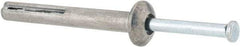 Value Collection - 1/4" Diam, 1/4" Drill, 2" OAL, Hammer Drive Concrete Anchor - Zamac Alloy, Zinc-Plated Finish, Mushroom Head - Strong Tooling