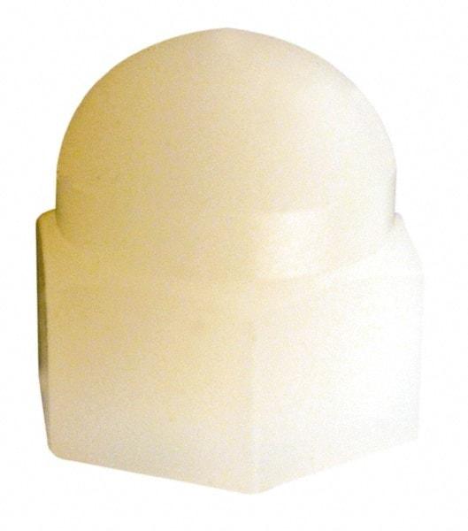 Made in USA - 5/16-18" UNC, 9/16" Width Across Flats, Uncoated Nylon Acorn Nut - 1/2" Overall Height - Strong Tooling