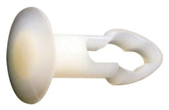 Made in USA - 5/32" Hole Diam, Keyhole Shank, Nylon Panel Rivet - 1/4" Material Thickness, 5/16" Head Diam - Strong Tooling