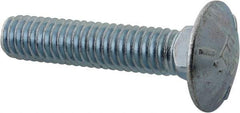 Value Collection - 5/16-18 UNC 1-1/2" Length Under Head, Standard Square Neck, Carriage Bolt - Grade 5 Steel, Zinc Trivalent Chromate Finish - Strong Tooling