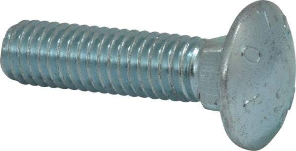 Value Collection - 3/8-16 UNC 1-1/2" Length Under Head, Standard Square Neck, Carriage Bolt - Grade 2 Steel, Zinc-Plated Finish - Strong Tooling