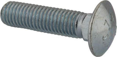 Value Collection - 5/8-11 UNC 2-1/2" Length Under Head, Standard Square Neck, Carriage Bolt - Grade 2 Steel, Zinc-Plated Finish - Strong Tooling