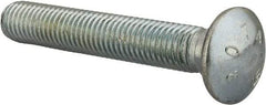 Value Collection - 5/8-11 UNC 4" Length Under Head, Standard Square Neck, Carriage Bolt - Grade 2 Steel, Zinc-Plated Finish - Strong Tooling