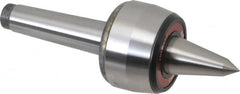 Rohm - MT3 Taper Shank, 2.362" Head Diam 882 Lb Capacity Live Center - 5,000 Max RPM, 1.661" Head Length, 63/64" Point Diam, 1.85" Point Len, 880 Lb Max Workpc, 6.949" OAL, Long Point - Strong Tooling