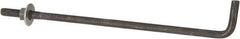 Value Collection - 3/8-16, 10" OAL Bent Anchor Bolt - Grade 2 Steel - Strong Tooling