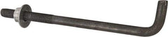 Value Collection - 1-8, 18" OAL Bent Anchor Bolt - Grade 2 Steel - Strong Tooling