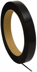 Made in USA - 7,200' Long x 1/2" Wide, Coil Case Plastic Strapping - 500 Lb Capacity, 0.02" Thick - Strong Tooling