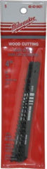 Milwaukee Tool - 4" Long, 6 Teeth per Inch, High Carbon Steel Jig Saw Blade - Toothed Edge, 0.2813" Wide x 0.065" Thick, U-Shank - Strong Tooling