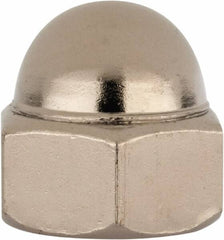 Value Collection - 5/8-11" UNC, 15/16" Width Across Flats, Nickel Plated, Steel Acorn Nut - 51/64" Overall Height, Grade 2 - Strong Tooling