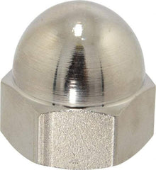 Value Collection - 3/4-10" UNC, 1/16" Width Across Flats, Nickel Plated, Steel Acorn Nut - 1" Overall Height, Grade 2 - Strong Tooling