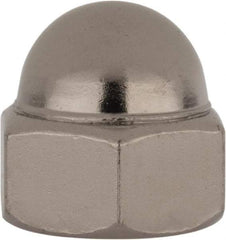 Value Collection - 7/16-20" UNF, 5/8" Width Across Flats, Nickel Plated, Steel Acorn Nut - 11/16" Overall Height, Grade 2 - Strong Tooling