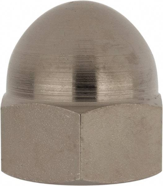 Value Collection - 3/4-16" UNF, 1/16" Width Across Flats, Nickel Plated, Steel Acorn Nut - 1" Overall Height, Grade 2 - Strong Tooling