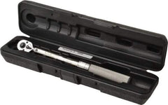 CDI - 1/4" Drive Micrometer Torque Wrench - 2.8 N/m to 15 N/m Torque, 10-5/32" OAL, 0.12 N/m Graduation, Ratcheting with Reverse Lever Head - Strong Tooling