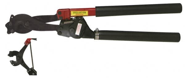 H.K. Porter - 29-1/4" OAL, 1-3/16" Capacity, Cable Cutter - Oval Head, Rubber Handle - Strong Tooling