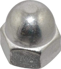 Value Collection - 1/4-20" UNC, 7/16" Width Across Flats, Uncoated, Stainless Steel Acorn Nut - 21/64" Overall Height, Grade 18-8 - Strong Tooling