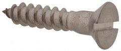 Value Collection - #10, 1" OAL, Slotted Drive, Flat Head Wood Screw - Strong Tooling