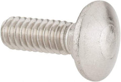 Value Collection - 1/4-20 UNC 3/4" Length Under Head, Standard Square Neck, Carriage Bolt - 18-8 Stainless Steel, Uncoated - Strong Tooling