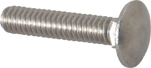 Value Collection - 1/4-20 UNC 1-1/4" Length Under Head, Standard Square Neck, Carriage Bolt - 18-8 Stainless Steel, Uncoated - Strong Tooling