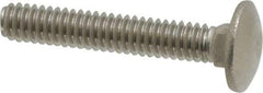 Value Collection - 1/4-20 UNC 1-1/2" Length Under Head, Standard Square Neck, Carriage Bolt - 18-8 Stainless Steel, Uncoated - Strong Tooling