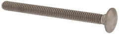 Value Collection - 1/4-20 UNC 3" Length Under Head, Standard Square Neck, Carriage Bolt - 18-8 Stainless Steel, Uncoated - Strong Tooling