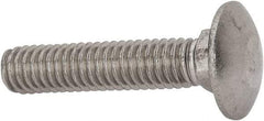 Value Collection - 5/16-18 UNC 1-1/2" Length Under Head, Standard Square Neck, Carriage Bolt - 18-8 Stainless Steel, Uncoated - Strong Tooling