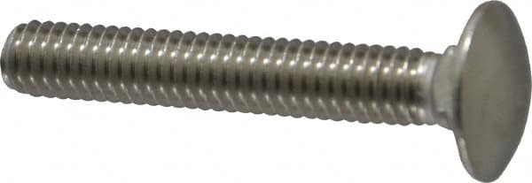 Value Collection - 5/16-18 UNC 2" Length Under Head, Standard Square Neck, Carriage Bolt - 18-8 Stainless Steel, Uncoated - Strong Tooling