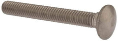 Value Collection - 5/16-18 UNC 2-1/2" Length Under Head, Standard Square Neck, Carriage Bolt - 18-8 Stainless Steel, Uncoated - Strong Tooling