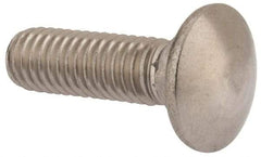 Value Collection - 3/8-16 UNC 1-1/4" Length Under Head, Standard Square Neck, Carriage Bolt - 18-8 Stainless Steel, Uncoated - Strong Tooling