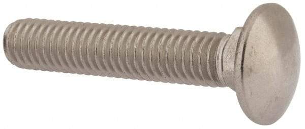 Value Collection - 3/8-16 UNC 2" Length Under Head, Standard Square Neck, Carriage Bolt - 18-8 Stainless Steel, Uncoated - Strong Tooling