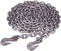 Peerless Chain - 20 Ft. Long, 4700 Lbs. Load Capacity, Carbon Steel Tie Down Chain - 7 Grade, 1.12 Inch Inside Long x 0.5 Inch Inside Wide - Strong Tooling