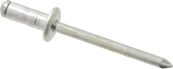 RivetKing - Size 62-64 Dome Head Aluminum Multi Grip Blind Rivet - Steel Mandrel, 0.062" to 1/4" Grip, 3/8" Head Diam, 0.192" to 0.196" Hole Diam, 0.519" Length Under Head, 3/16" Body Diam - Strong Tooling