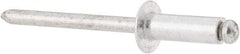 RivetKing - Size 66 Dome Head Aluminum Open End Blind Rivet - Aluminum Mandrel, 0.251" to 3/8" Grip, 3/8" Head Diam, 0.192" to 0.198" Hole Diam, 0.575" Length Under Head, 3/16" Body Diam - Strong Tooling