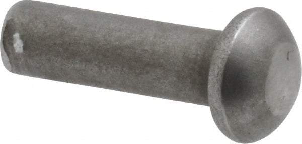 RivetKing - 3/16" Body Diam, Round Steel Solid Rivet - 5/8" Length Under Head - Strong Tooling