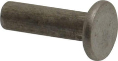 RivetKing - 3/16" Body Diam, Countersunk Uncoated Steel Solid Rivet - 5/8" Length Under Head, 90° Countersunk Head Angle - Strong Tooling