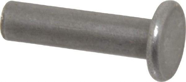 RivetKing - 3/16" Body Diam, Countersunk Uncoated Steel Solid Rivet - 3/4" Length Under Head, 90° Countersunk Head Angle - Strong Tooling