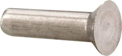 RivetKing - 1/8" Body Diam, Countersunk Uncoated Aluminum Solid Rivet - 1/2" Length Under Head, Grade 1100F, 78° Countersunk Head Angle - Strong Tooling