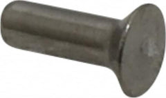 RivetKing - 1/8" Body Diam, Countersunk Uncoated Stainless Steel Solid Rivet - 3/8" Length Under Head, Grade 18-8, 90° Countersunk Head Angle - Strong Tooling