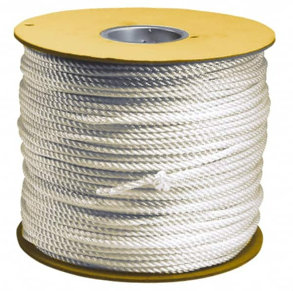 Value Collection - 100' Max Length Polyester Solid Braid Rope - 1/8" Diam, 49 Lb Capacity - Strong Tooling