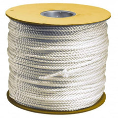 Value Collection - 50' Max Length Nylon Solid Braid Rope - 1/2" Diam, 484 Lb Capacity - Strong Tooling