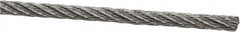 Lift-All - 1/8" Diam, Aircraft Cable Wire - 1,700 Lb Breaking Strength, 7 x 7 Strand Core - Strong Tooling