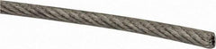 Value Collection - 1/8" x 3/32" Diam, Coated Aircraft Cable Wire - 920 Lb Breaking Strength, 7 x 7 Strand Core, Nylon Coating - Strong Tooling