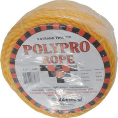 Value Collection - 100' Max Length Polypropylene Coilettes - 1/4" Diam, 1,130 Lb Capacity - Strong Tooling