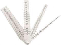 SPI - 1/16 to 1-1/16 Inch Measurement, 4 Leaf Taper Gage - 5-1/4 Inch Long x 1 Inch Wide, 1/64 Inch Graduation - Strong Tooling