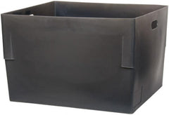 Bayhead Products - Gray Polyethylene Tote Container - Nesting, 26" Long x 22" Wide x 17" High - Strong Tooling