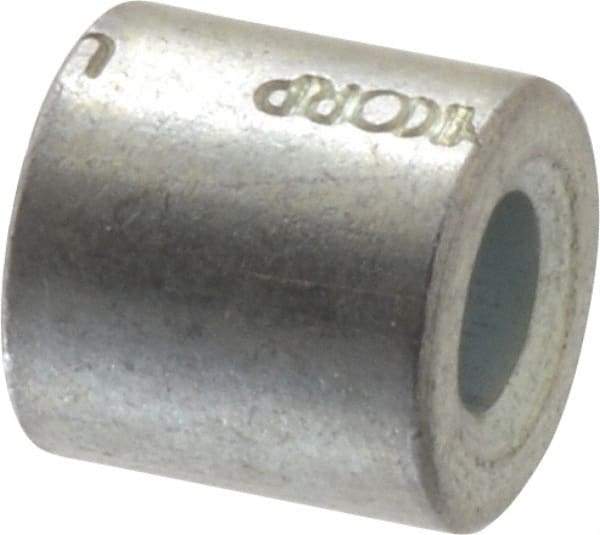 Electro Hardware - 0.116" ID x 1/4" OD, #4 Screw, Grade 2 Steel Female Unthreaded Circuit Board Spacer - Round Body, Zinc-Plated Finish, 1/4" OAL - Strong Tooling