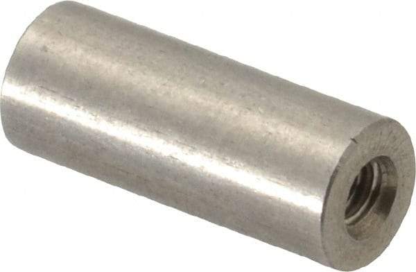 Electro Hardware - #4-40, 5/8" OAL, Stainless Steel Round Fully Threaded Female Circuit Board Standoffs - 1/2" Thread Depth, 5/8" Body Length, Bright Finish - Strong Tooling