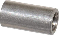 Electro Hardware - #10-32, 1/2" OAL, Stainless Steel Round Fully Threaded Female Circuit Board Standoffs - 1" Thread Depth, 1/2" Body Length, Bright Finish - Strong Tooling