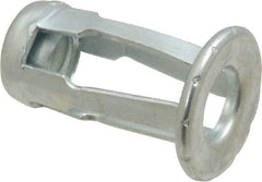 Au-Ve-Co Products - 1/4-20 UNC Thread, Zinc Plated, Steel, Screwdriver Installed Rivet Nut - 3/16 to 3/8" Grip, 5/8" Flange Diam, 0.919" Long - Strong Tooling